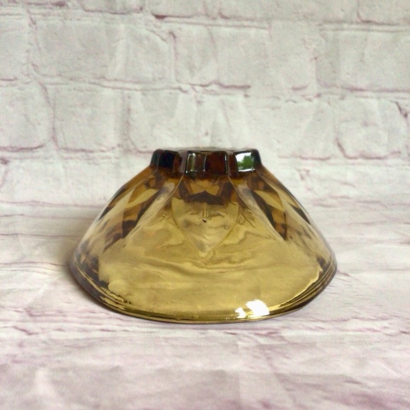 Vintage Amber Glass Relish Tray Candy Dish - Picture 10 of 10